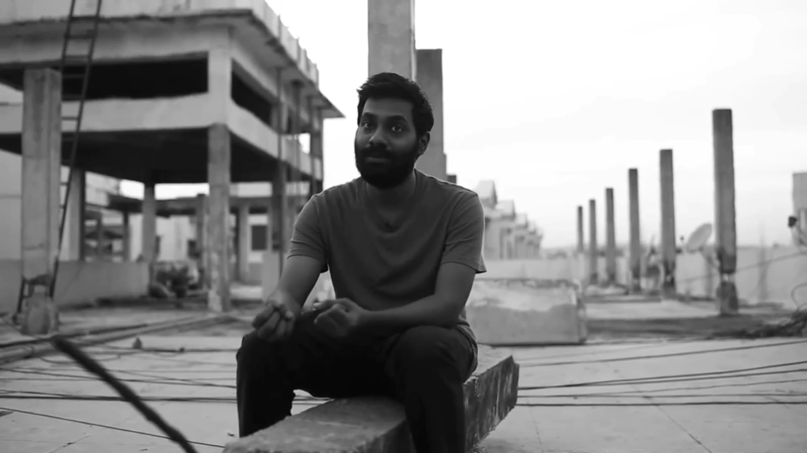 Rohit Penumatsa on the sets of Sheeshmahal